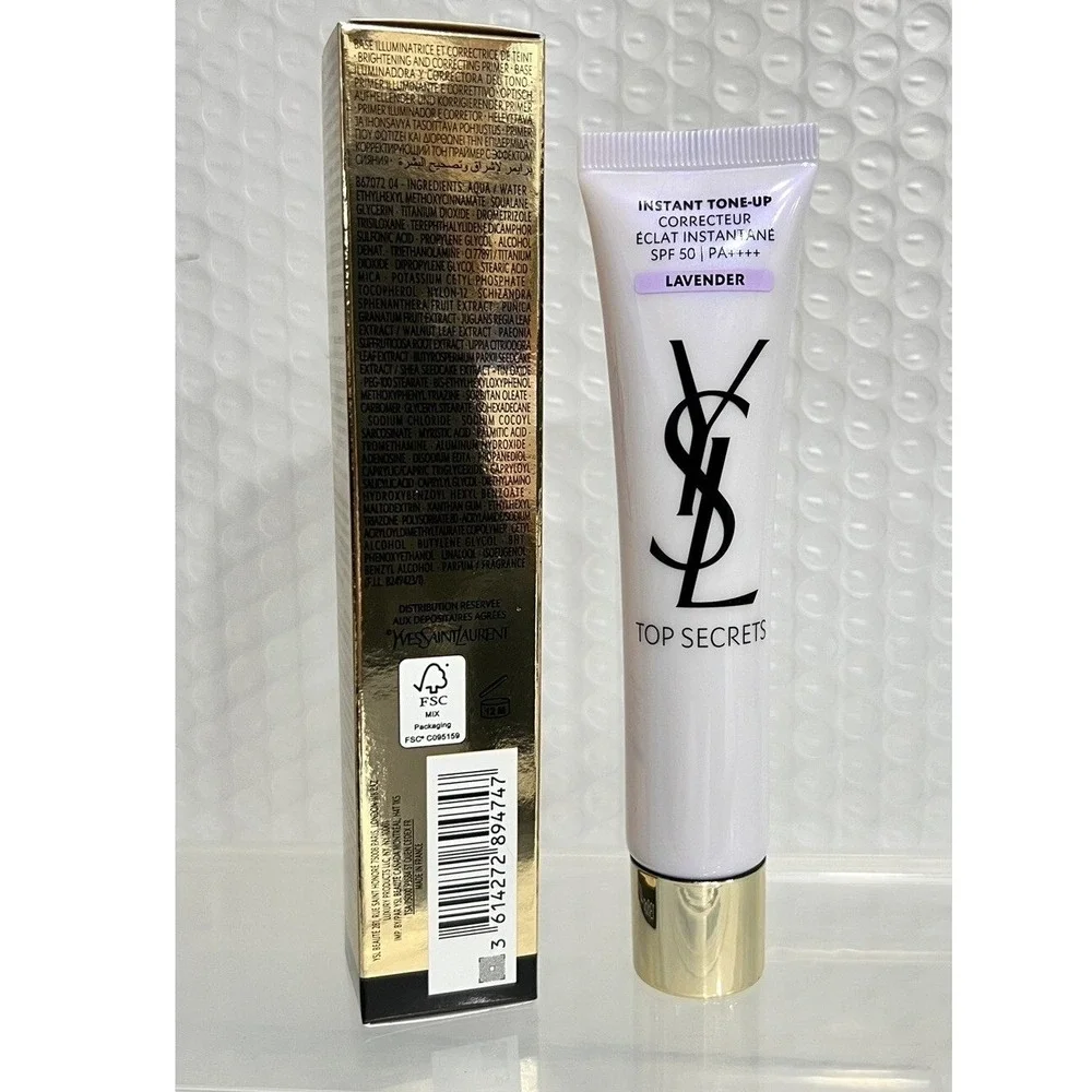 YSL‎ Top Secrets Instant Tone-Up Lavender SPF 50 Primer 1.3oz 40ml New in Box